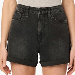 NWT Joe’s Jeans Rolled High Waist Black Denim Shorts